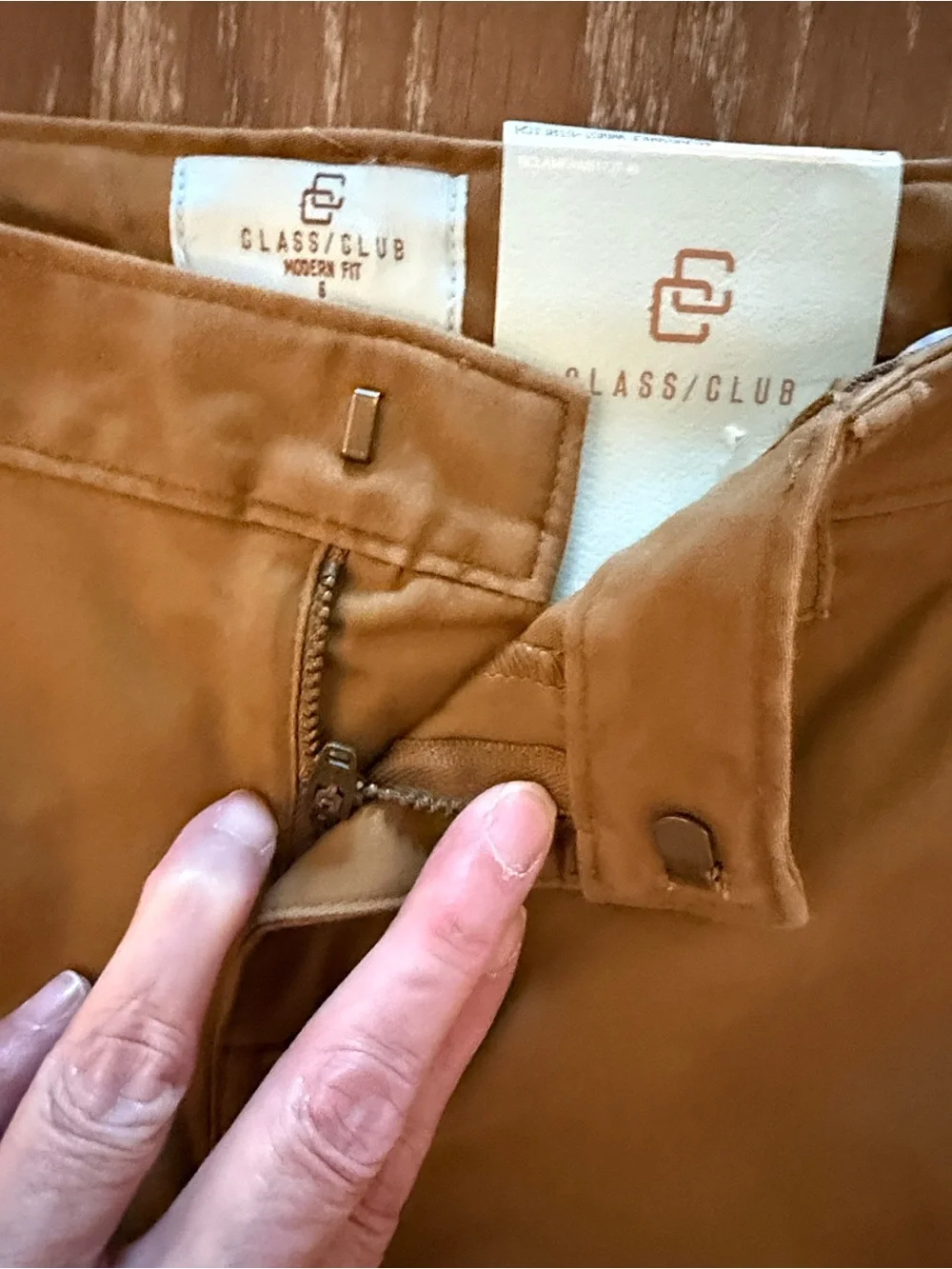 Class Club Boys' Khaki Chino Pants with Adjustable Waistband